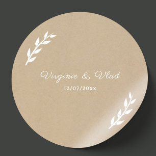 Adesivo Kraft & Rustic Wedker Sticker