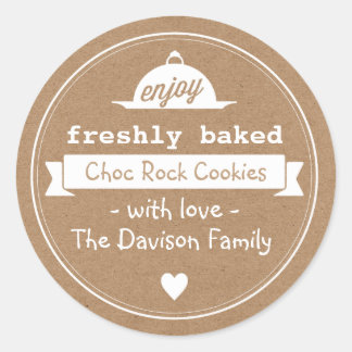 Adesivo Kraft Vintage Baking Labels