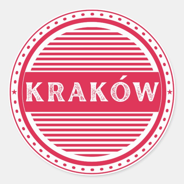 Adesivo Krakow City Pride Emblem – Polish Identity (Frente)
