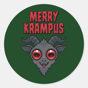 Adesivo Krampus Alegre e Sinistro Cute