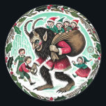 Adesivo Krampus Christmas<br><div class="desc">O "Natal Krampus" tornou-se uma reviravolta humorística e maldosa nas celebrações tradicionais de férias. Este lado mais sombrio da estação abraça o folclore de Krampus, uma criatura mítica das tradições alpinas que contrasta com as figuras de férias comuns. O humor de Natal Krampus traz uma vantagem divertida para Yule e...</div>