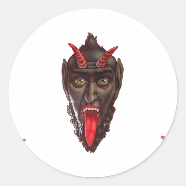 Adesivo krampus da vintage (Frente)