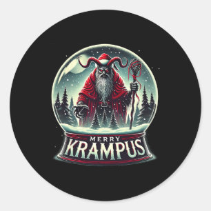 Adesivo Krampus Está Chegando Na Feliz Do Horror Da Cidade