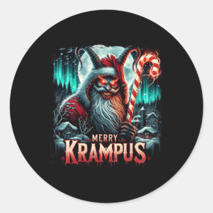 Adesivo Krampus Feliz Escura Krampus Natal Mítico Natal Xm
