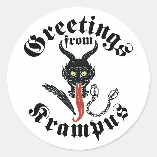 Adesivo Krampus Saudações (Frente)