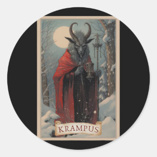 Adesivo Krampus Tarot Card Design Xmas Hail Papais noeis C