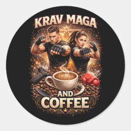 Adesivo Krav Maga e Café