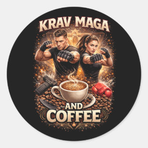 Adesivo Krav Maga e Café