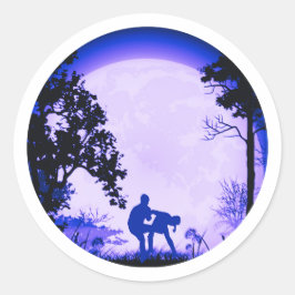 Adesivo Krav Maga Groin Kick Full Moon Sticker Puro