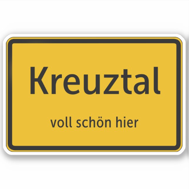 Adesivo Kreuztal Aufkleber Sticker Autoaufkleber (Frente)