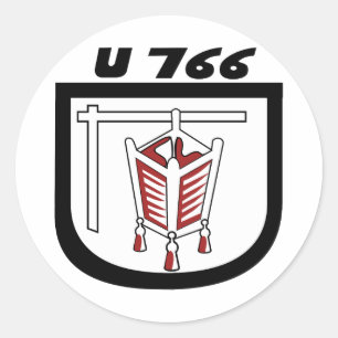 Adesivo KriegsMarine U-boat U-766 Emblem