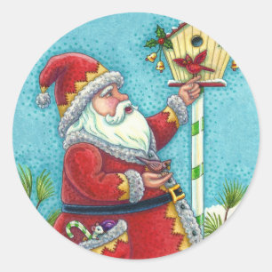ADESIVO KRIS KRINGLE ALIMENTAR AVES, NATAL BIRDHOUSE