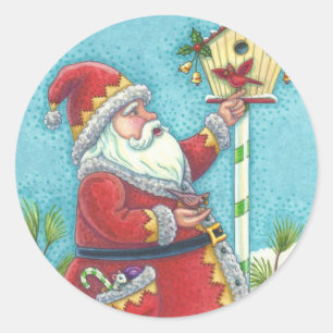 ADESIVO KRIS KRINGLE & CARDINALS CHRISTMAS PAPAIS NOEIS