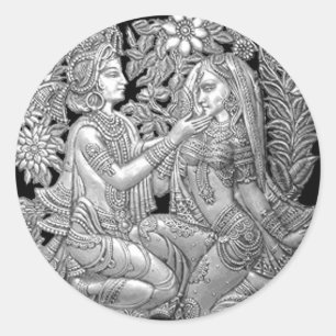 Adesivo Krishna e Radha