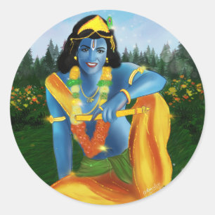 Adesivo Krishna no jardim