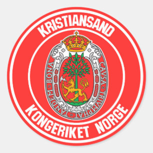 Adesivo Kristiansand Round Emblem