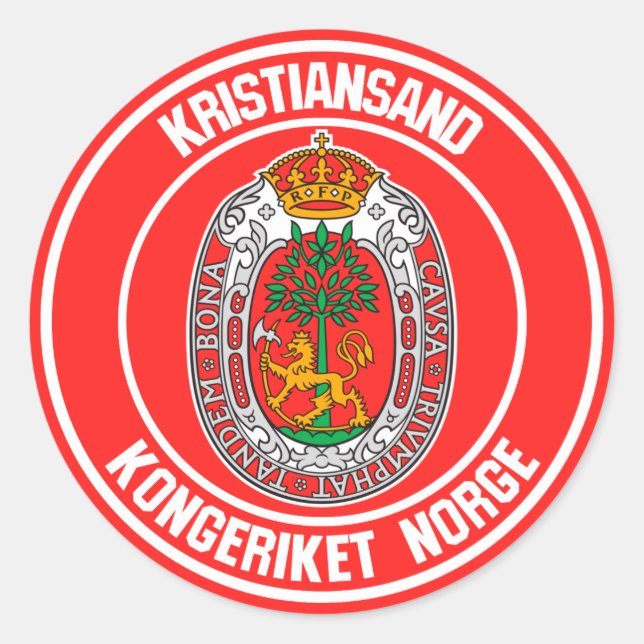 Adesivo Kristiansand Round Emblem (Frente)