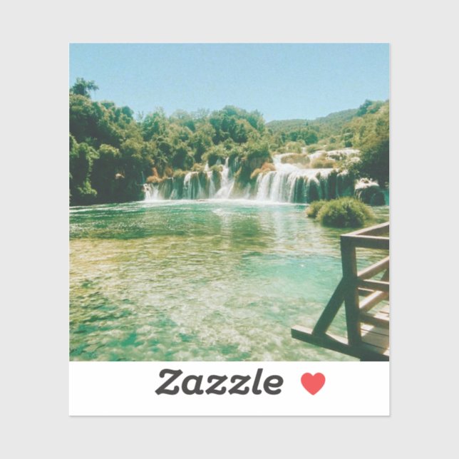 Adesivo Krka Waterfall - Parque Nacional de Krka - Croácia (Folha)