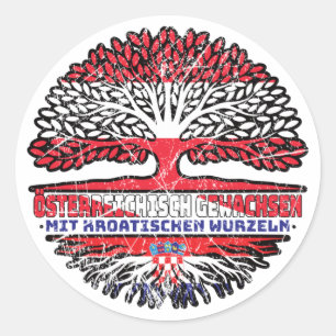 Adesivo Kroatien Kroatisch Österreichisch Österreich Baum