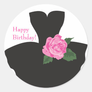 Adesivo KRW Ballerina Rosa Happy Birthday Sticker