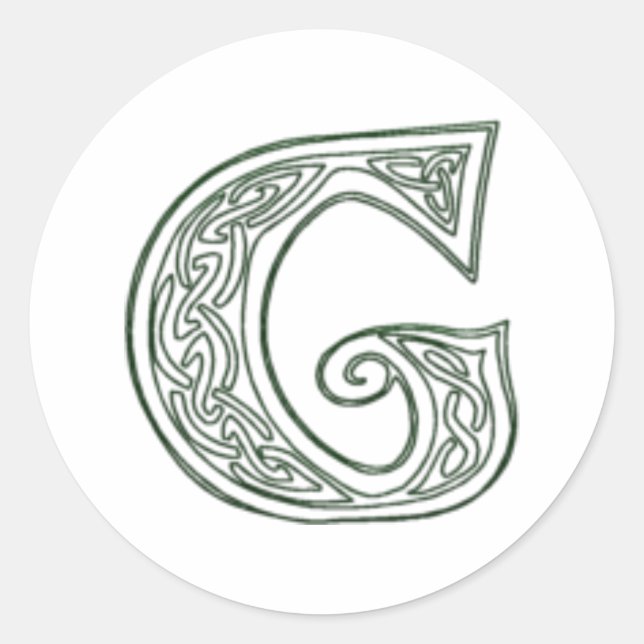 Adesivo KRW - G - Selo do Monograma Celta (Frente)