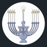 Adesivo KRW Hanukkah Menorah Seal<br><div class="desc">KRW Hanukkah Menorah Seal - Stickers</div>