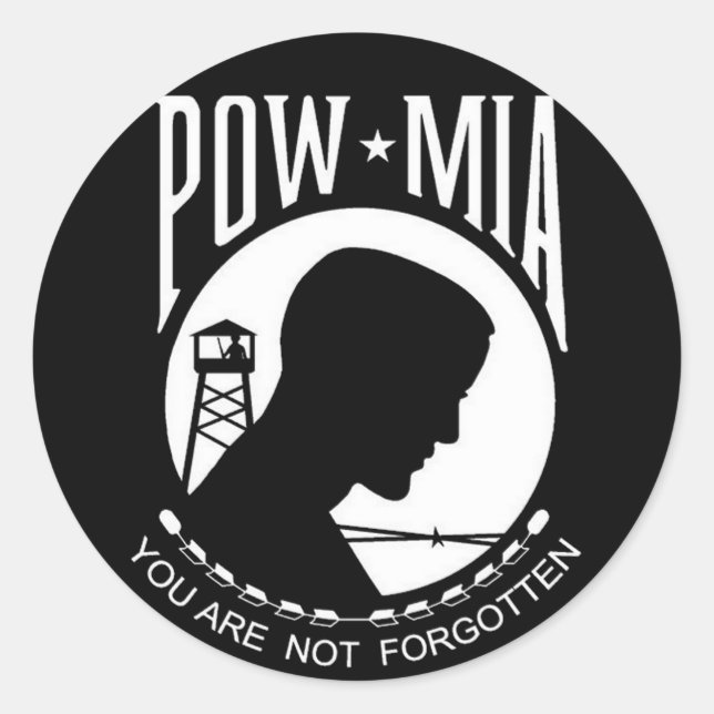 Adesivo KRW POW-MIA Você Não É Esquecido (Frente)