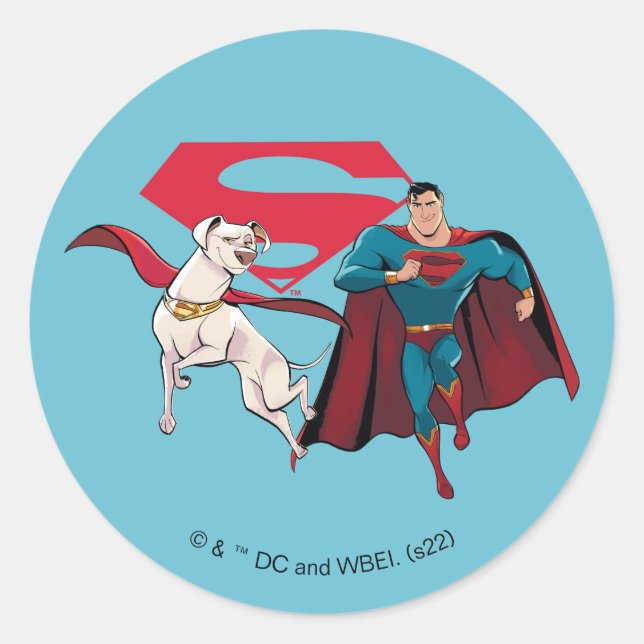 Adesivo Krypto e Superman (Frente)