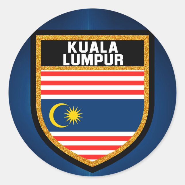 Adesivo Kuala Lumpur Flag (Frente)