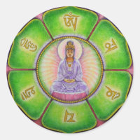 Kuan Yin "Om Mani Padme Hum" Sticker