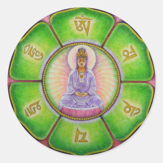 Adesivo Kuan Yin "Om Mani Padme Hum" Sticker