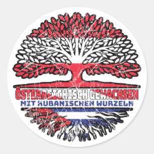 Adesivo Kuba Kubanisch Österreichisch Österreich Baum