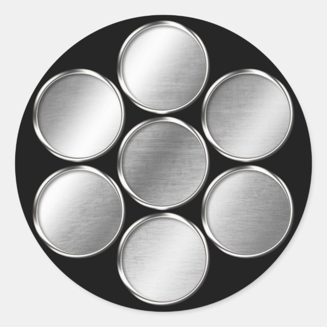 Adesivo Kuki Clan Kamon Silver Chrome (Frente)