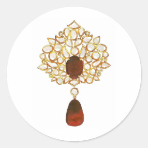 Adesivo Kundan & ruby brooch