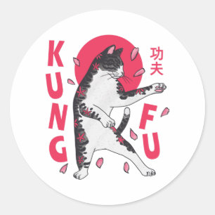 Adesivo Kung Fu Cat