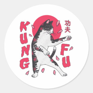 Adesivo Kung Fu Cat