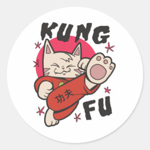Adesivo Kung Fu Cat