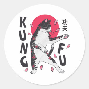 Adesivo Kung Fu Cat