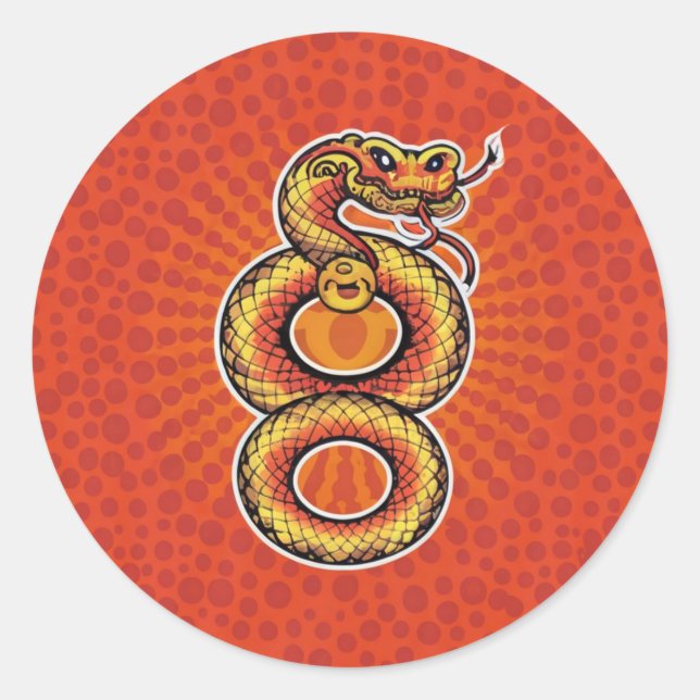 ADESIVO KUNG HEI FAT CHOI – A SERPENTE (Frente)