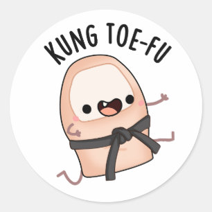 Adesivo Kung Toe-fu Brincadeira com o Dedão do Pé