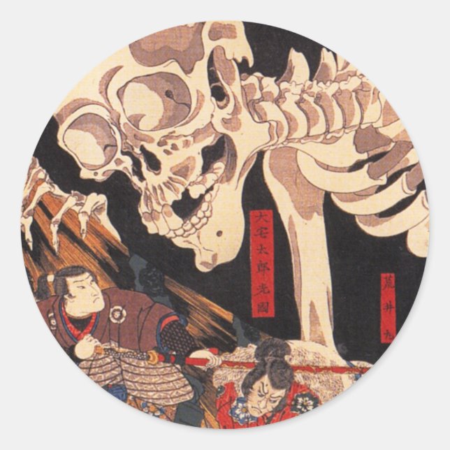 Adesivo Kuniyoshi Skeleton Stickers (Frente)