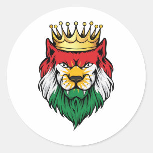 Adesivo Kurdistan Lion King Flag