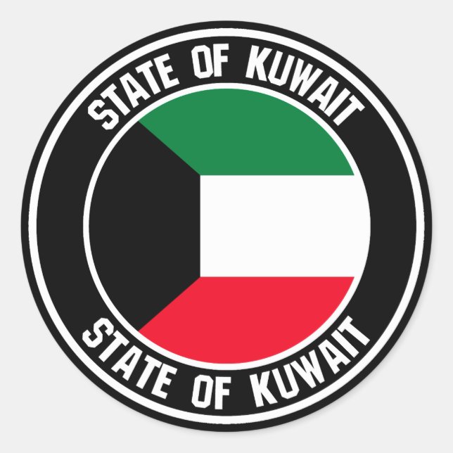 Adesivo Kuwait Round Emblem (Frente)