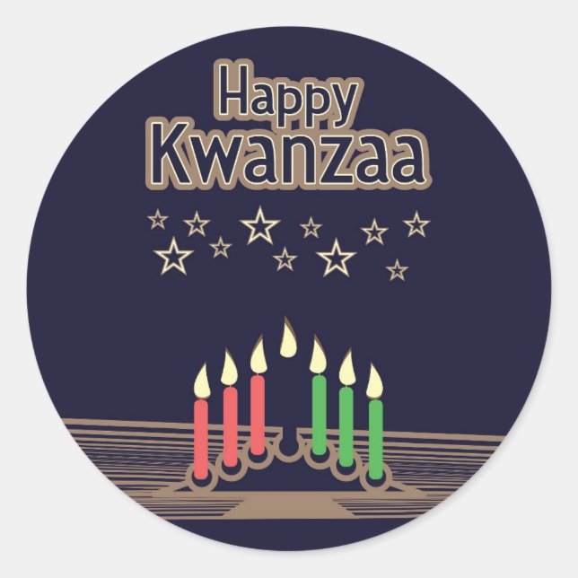 Adesivo Kwanzaa (Frente)