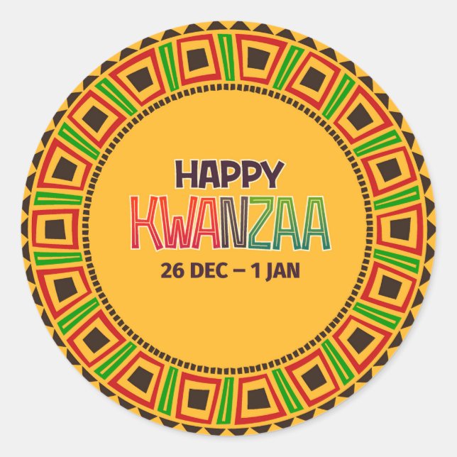 Adesivo Kwanzaa   (Frente)