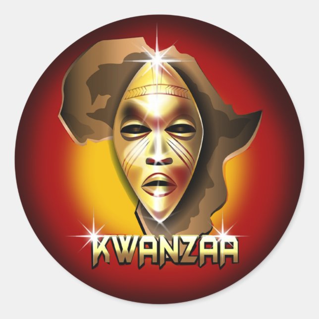 Adesivo Kwanzaa (Frente)
