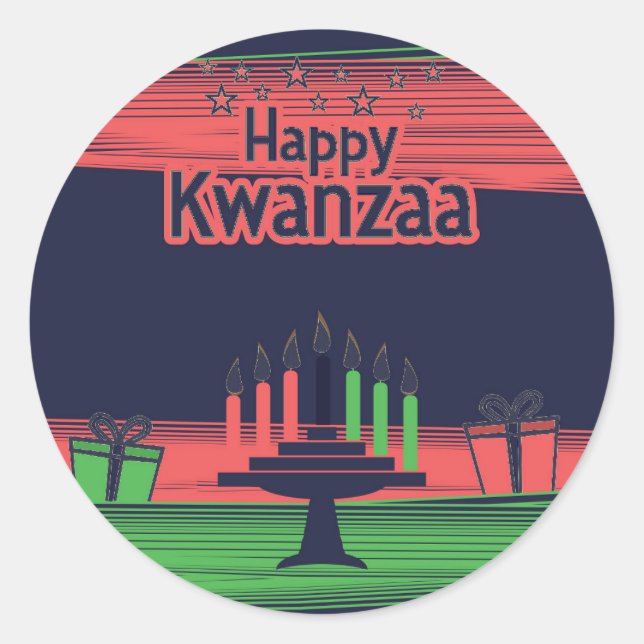 Adesivo Kwanzaa (Frente)