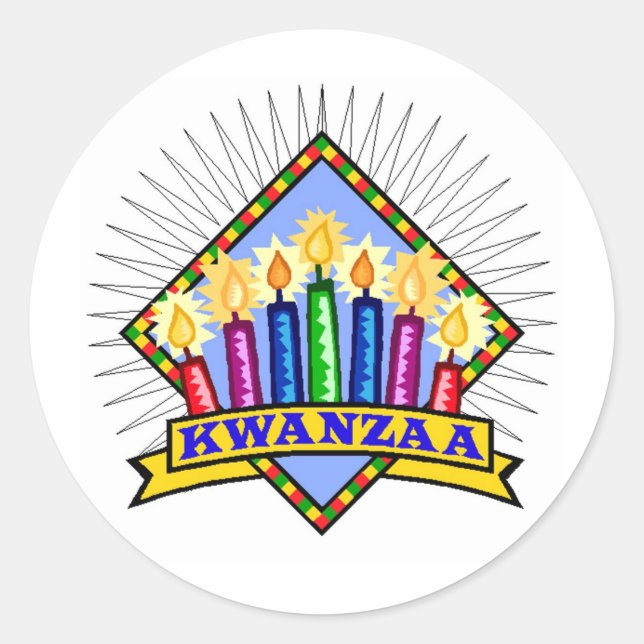 Adesivo Kwanzaa (Frente)