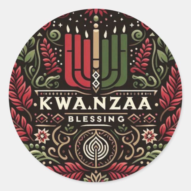Adesivo Kwanzaa  (Frente)