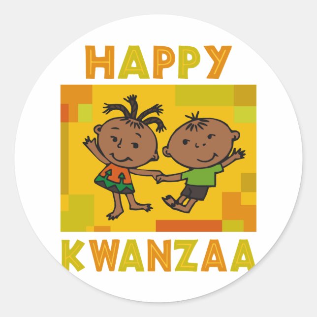 Adesivo Kwanzaa feliz (Frente)